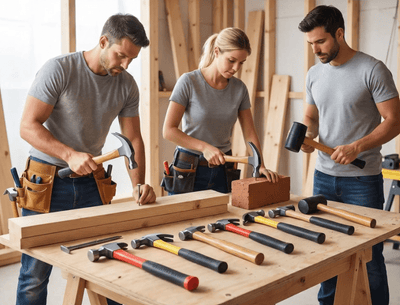 trois constructeurs marteau