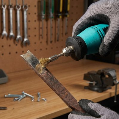 Brosses métalliques pour perceuse​ 